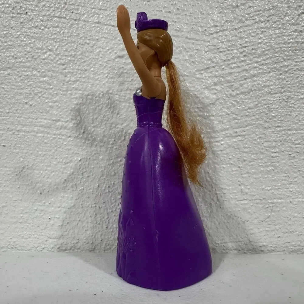 2019 McDonald's Barbie Princess Purple Dress Tiara Happy Meal Toy #3 Figure